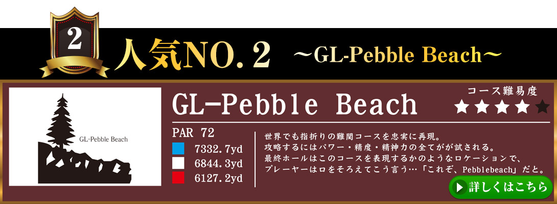 海外人気ナンバー２　GL-PebbleBeach